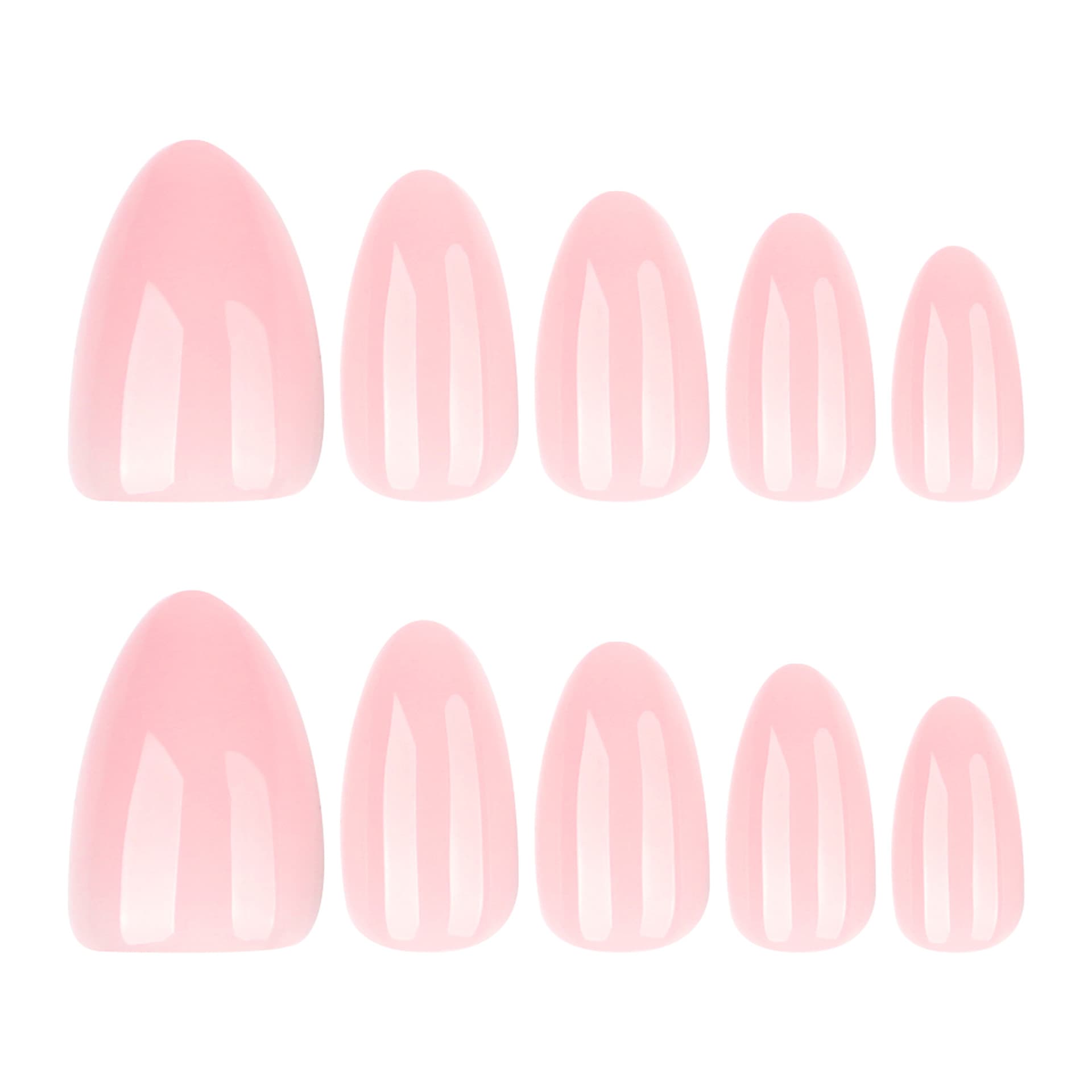 30 Pieces Pink Solid Color Wearable Nails Premium Boxed Gel Fake Nails Short Wearable Nail Tips Custom