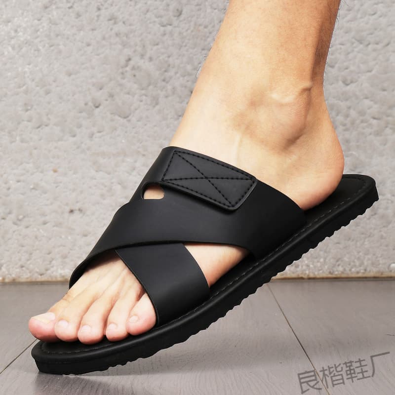 Jinjiang Factory One-Character Slippers for Men Summer Fashion New Trendy Men's Slippers Casual Sandals Open Toe