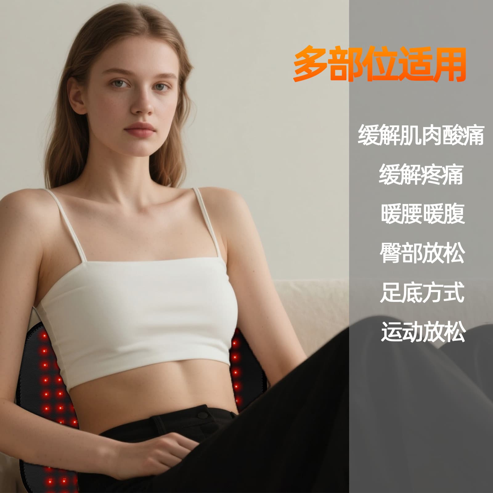 Cross-border Heating Red Light Cushion Infrared Foot Pad Heat Therapy Red Light Therapy Cushion Back Cushion Foot Pad Infrared Lamp