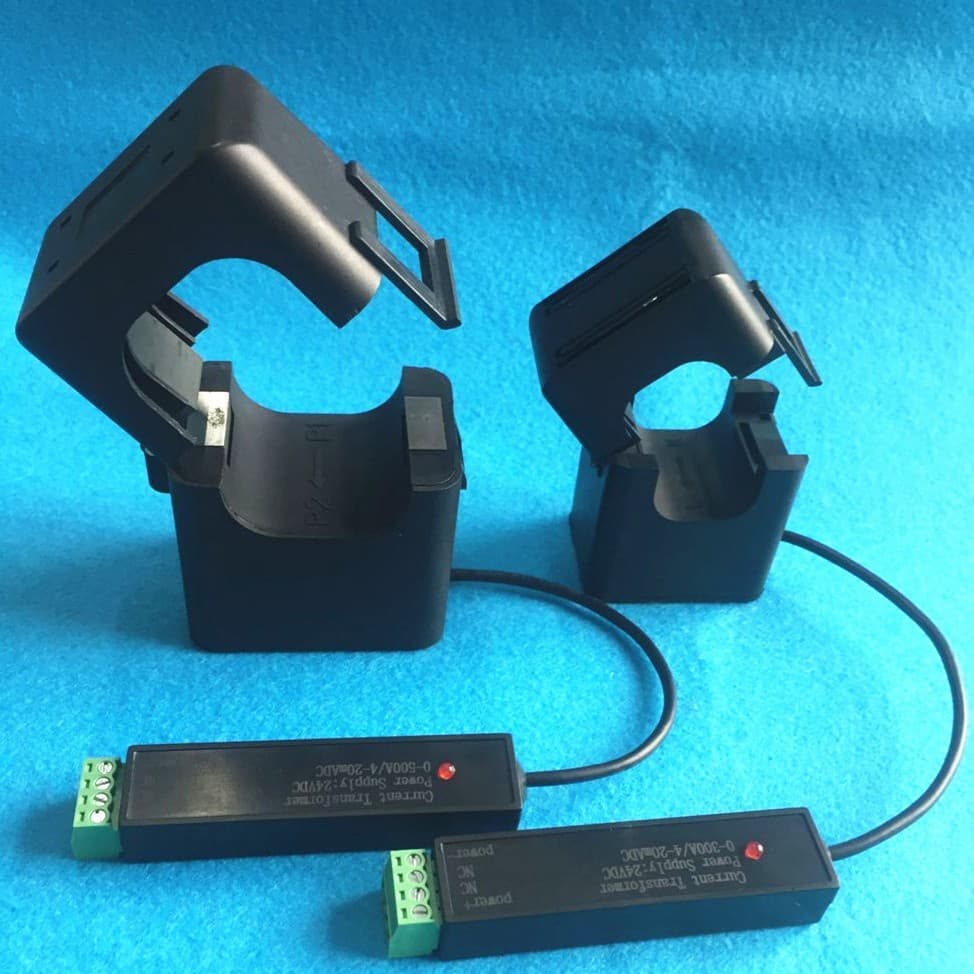 Split-Core Transmitter, Open-Core Current Transmitter SCT24, Input 5A-300A / Output 4-20mA, 0-5VDC