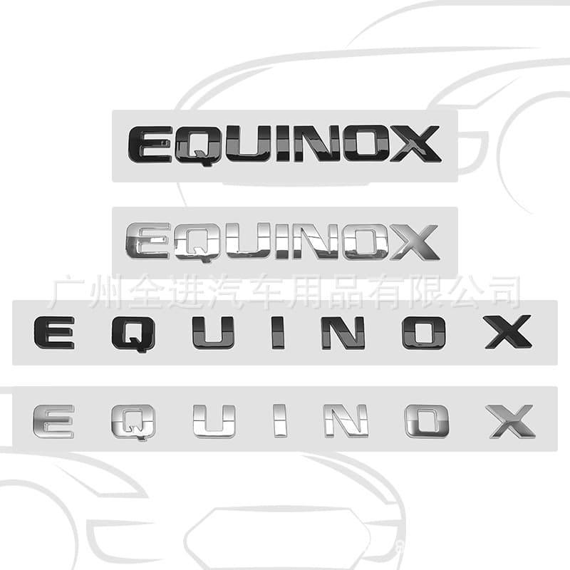 EQUINOX emblem for Chevrolet Equinox EQUINOX letter trunk sticker hood emblem