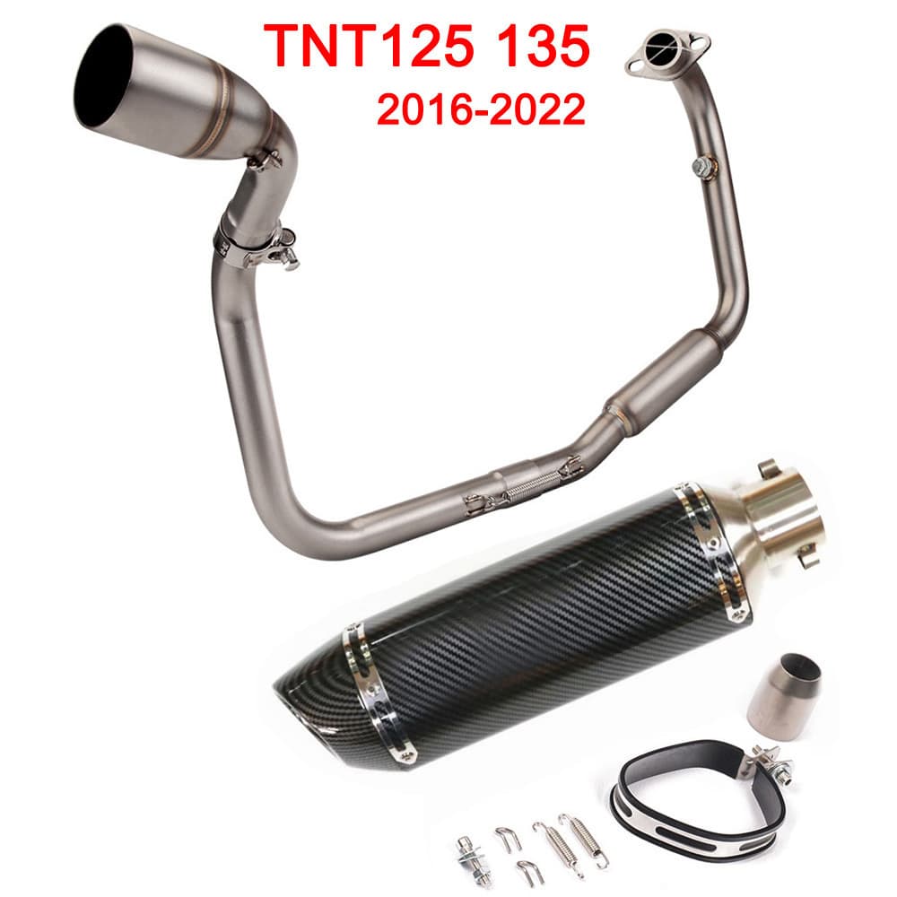 Motorcycle Exhaust Pipe Front Middle Section for Benelli Tnt125 Tnt135 2016-2022