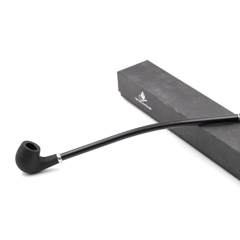 Changfeng Pipe Long Black Frosted Resin Filter Pipe Long Handle Tobacco Pipe Reading Pipe Large Pipe Cf702