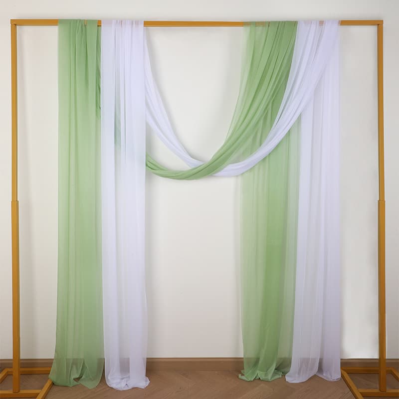 Cross-border Tulle Curtains, Lawn Wedding Decorations, Tulle Curtains, Wedding Outdoor Scene Arrangements, Hanging Archway Curtains and Drapes