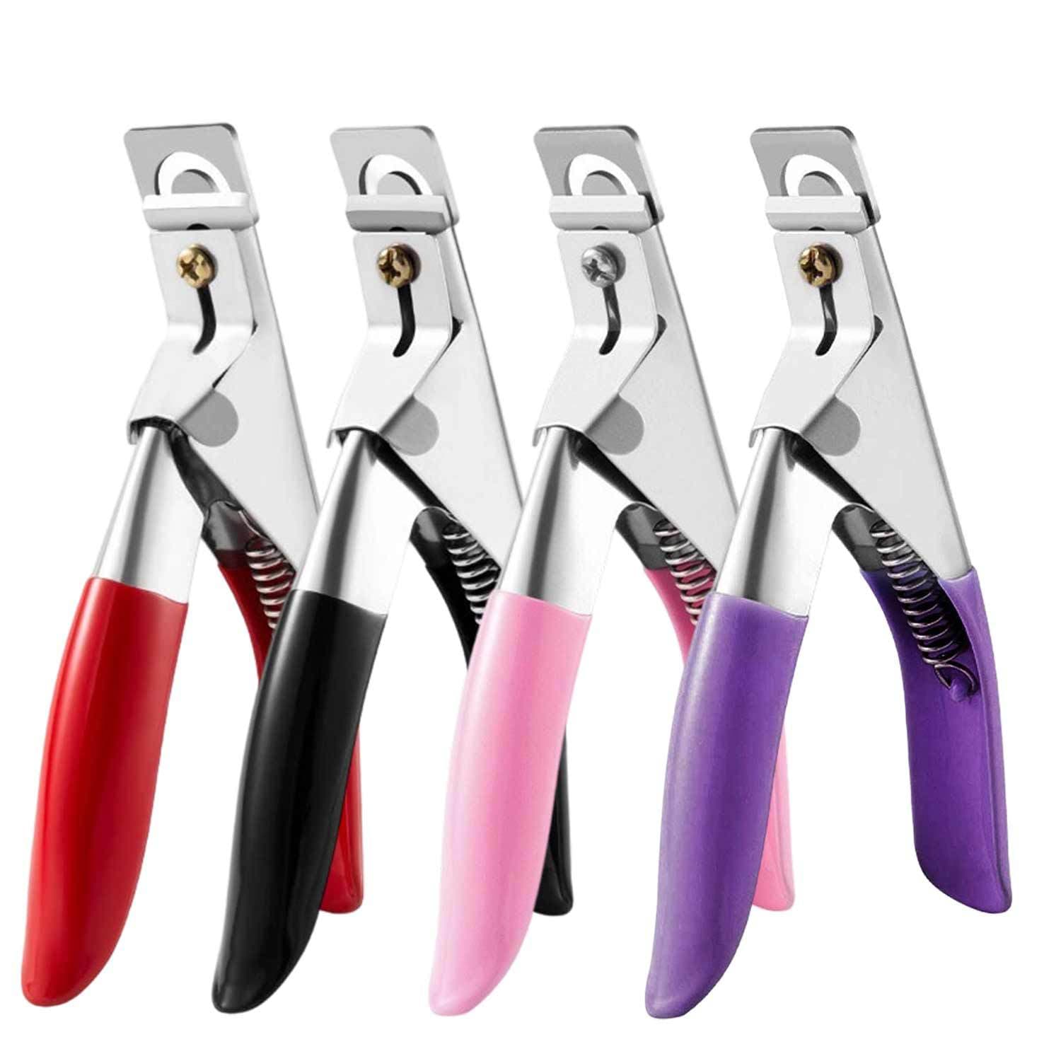 Cross-border Nail Straight Scissors U-Shape Scissors DIY French Nail False Nail Clipper Nail Tool Supplies Wholesale