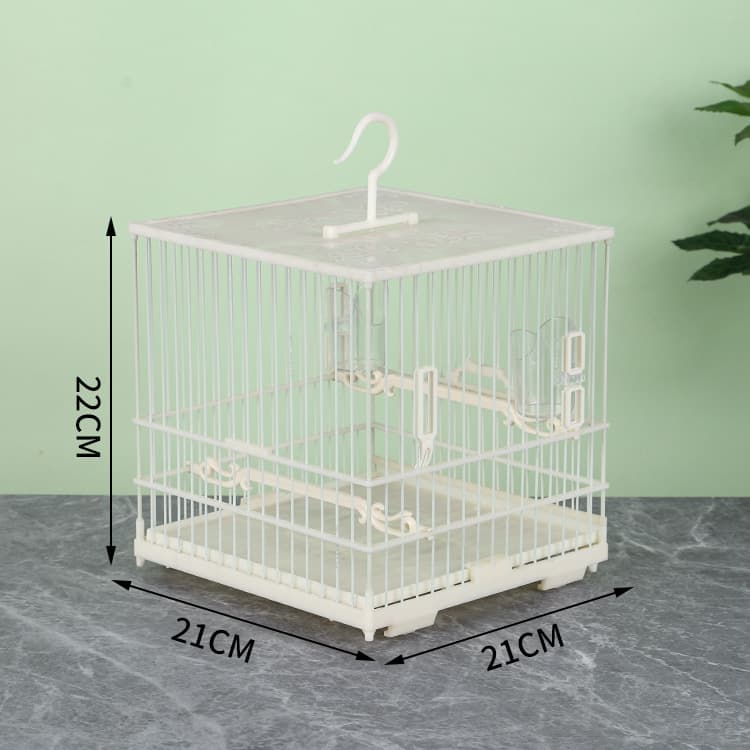 Cross-border new ABS birdcage household drawer-type plastic birdcage encrypted embroidered eye birdcage oriole square birdcage