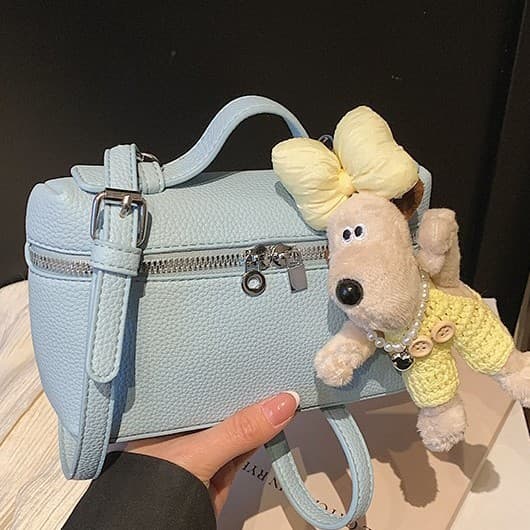 Cross-border lychee pattern fashion handbag for women 2025 new style versatile shoulder bag casual crossbody bag