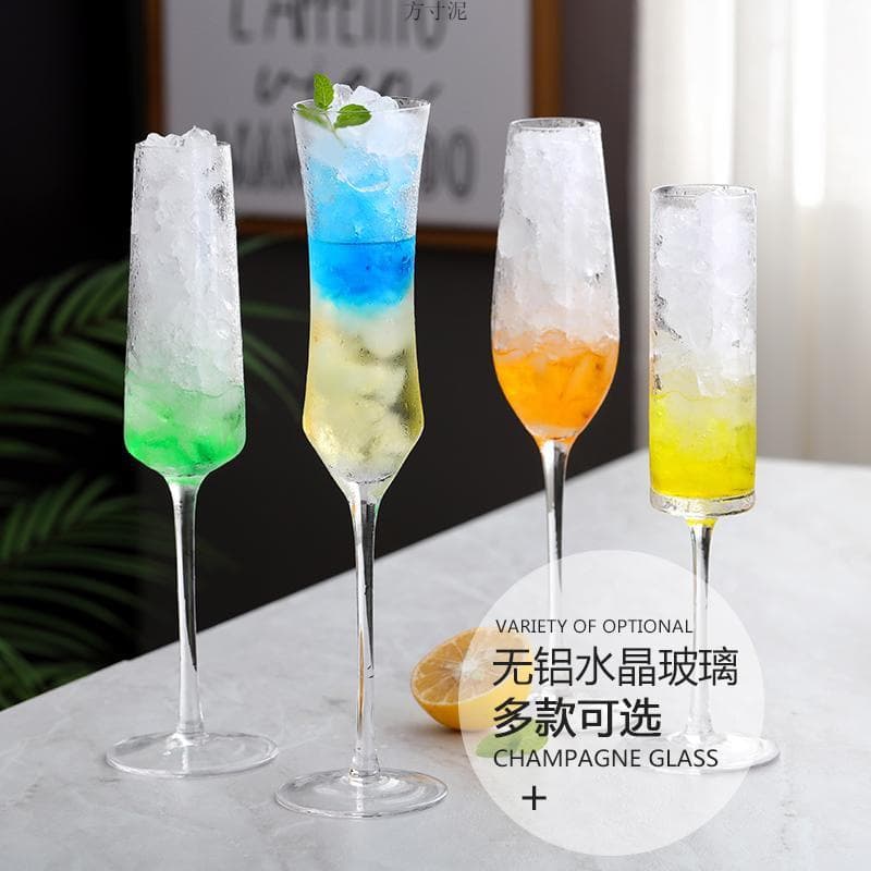 Crystal glass champagne glass sparkling wine goblet red wine glass bar cocktail glass personalized martini glass wholesale