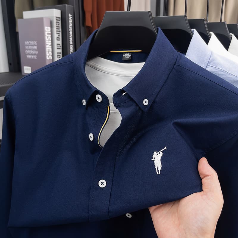 Fashion Long Sleeve Shirt for Men Autumn Winter Casual Business Thick Men's Shirt Youth Men's Top Wholesale