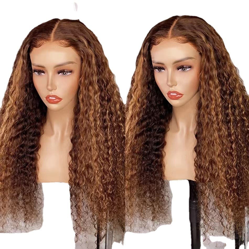 Frontal lace wig 13x4lace frontal wigs human hair wig African small curly wig set