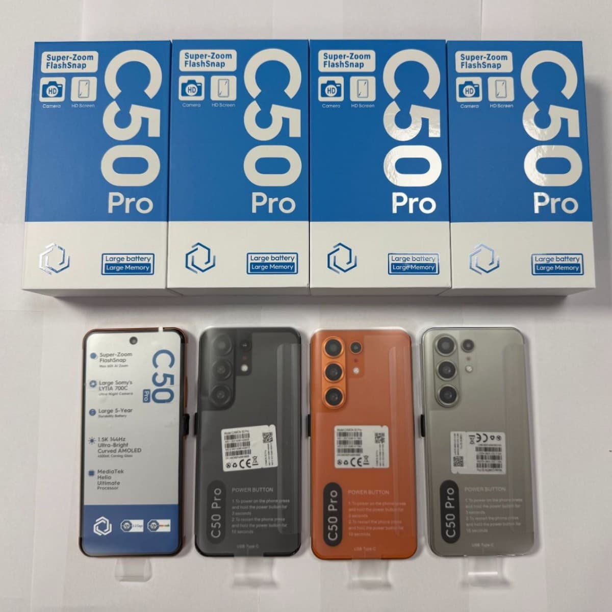 Export Smartphone Camon50 Pro 7.3 16+1TB Cross-border In-stock Smartphone Wholesale
