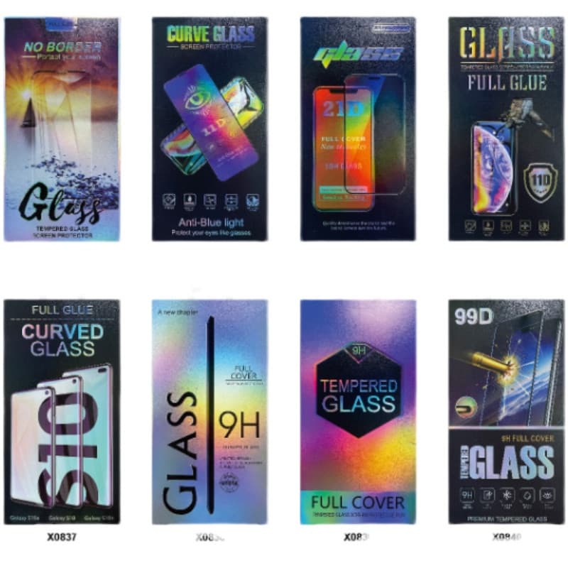 Wholesale mobile phone tempered film packaging box privacy film packaging curved tempered film packaging frosted tempered film packaging