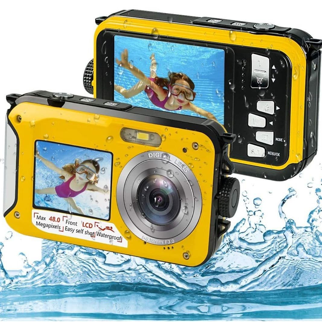 Export Underwater Camcorder Full HD 2.7K 48MP Waterproof Snorkeling Dual-screen Waterproof Digital Camera