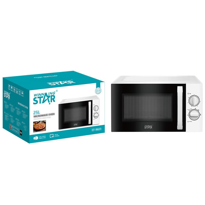 WINNINGSTAR foreign trade specializes in 25L household heating and cake making multi-function turntable mechanical microwave oven