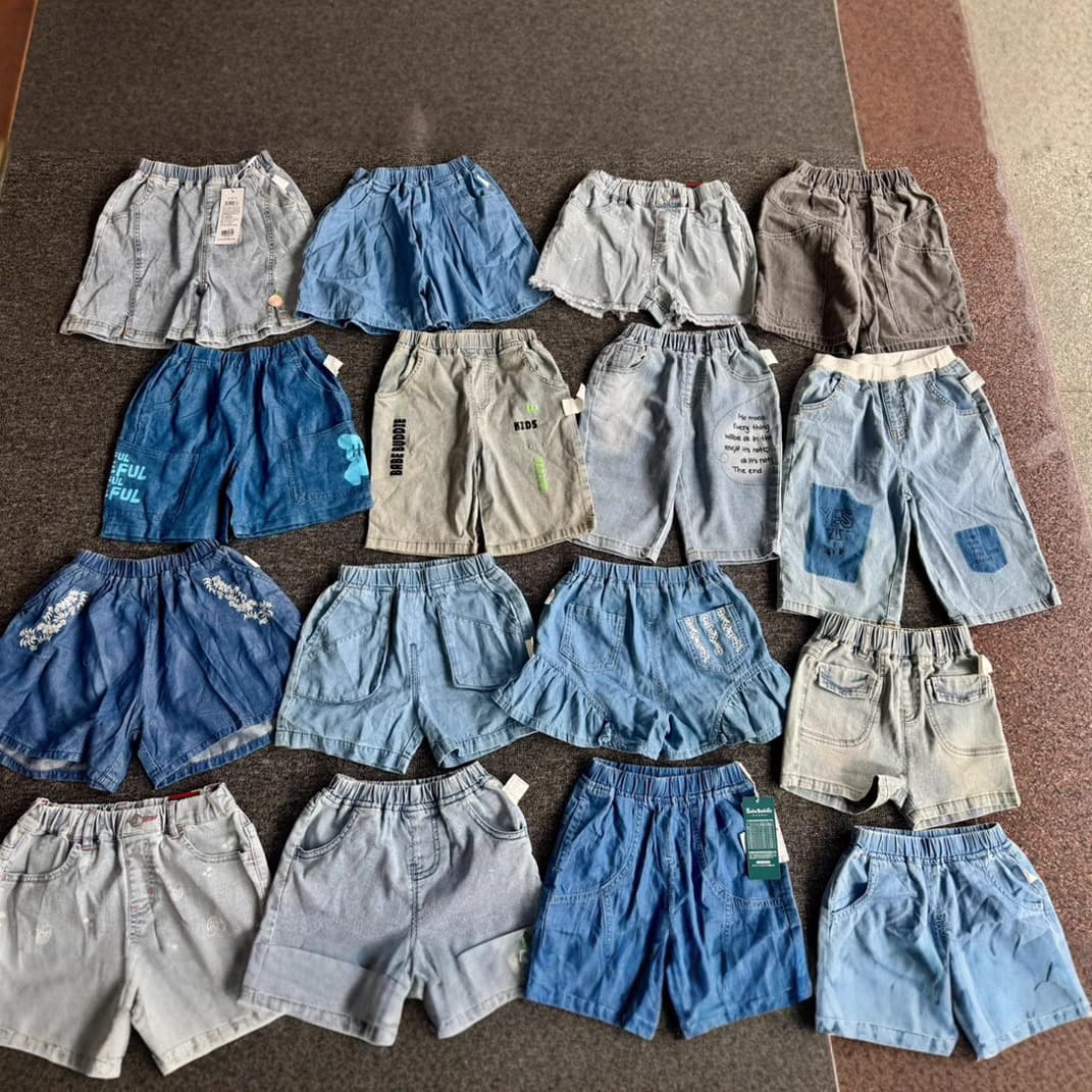 Brand miscellaneous denim shorts children's pants summer foreign trade children's clothing kids jeans shorts