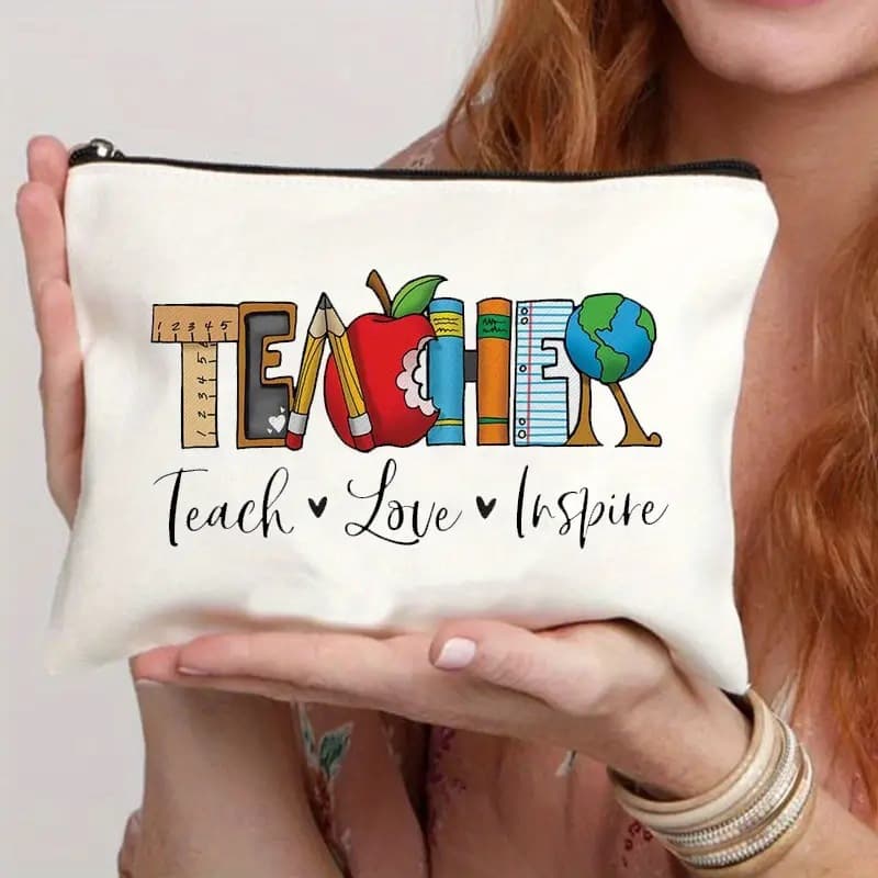Cross-border Teacher's Day Student Teacher Oil Paint Makeup Bag, Teacher's Day Teacher Oil Paint, Amazon Best-Selling Makeup Bag