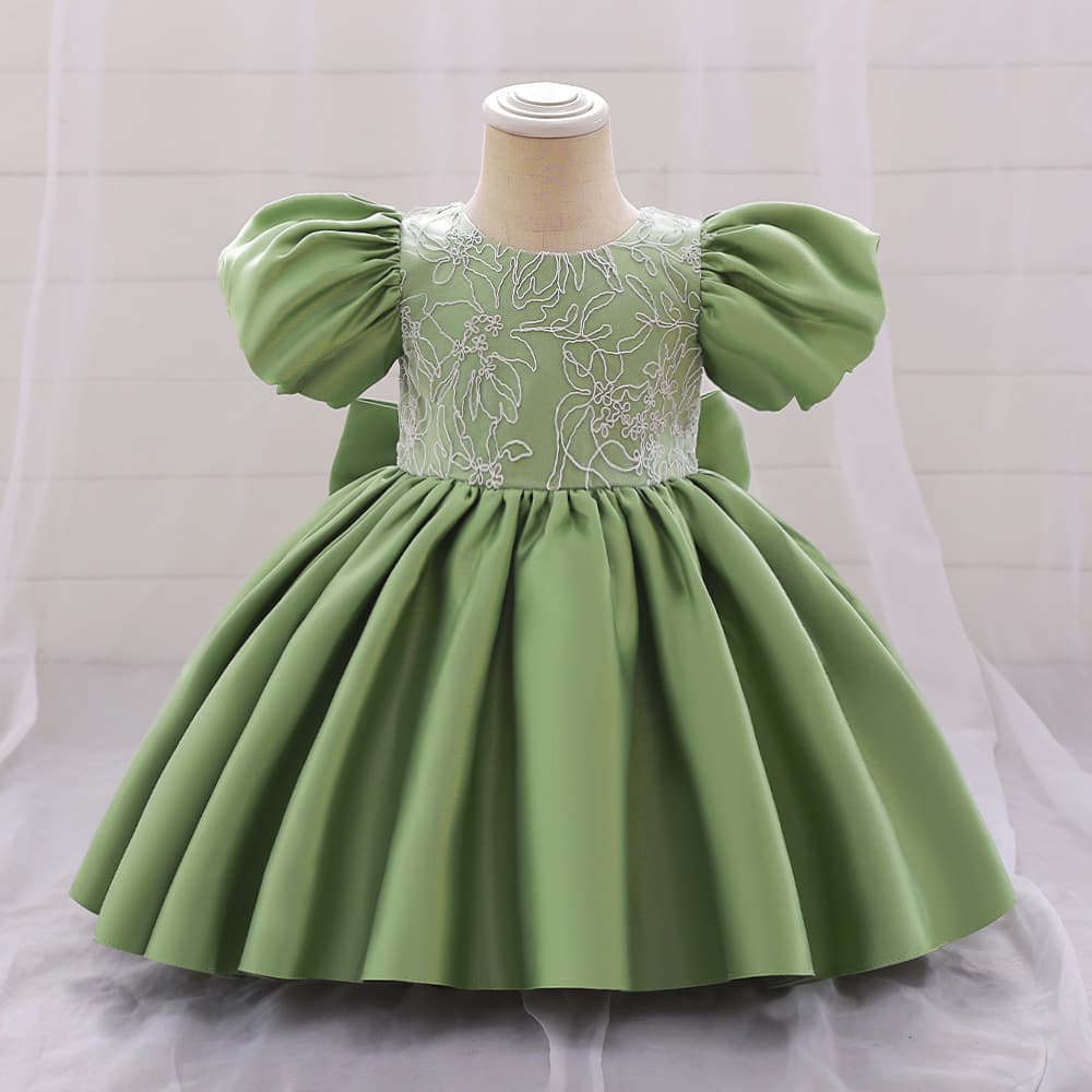Girls' Dress Gown New Baby First Birthday Dress Flower Girl Dress Children's Tutu Princess Dress