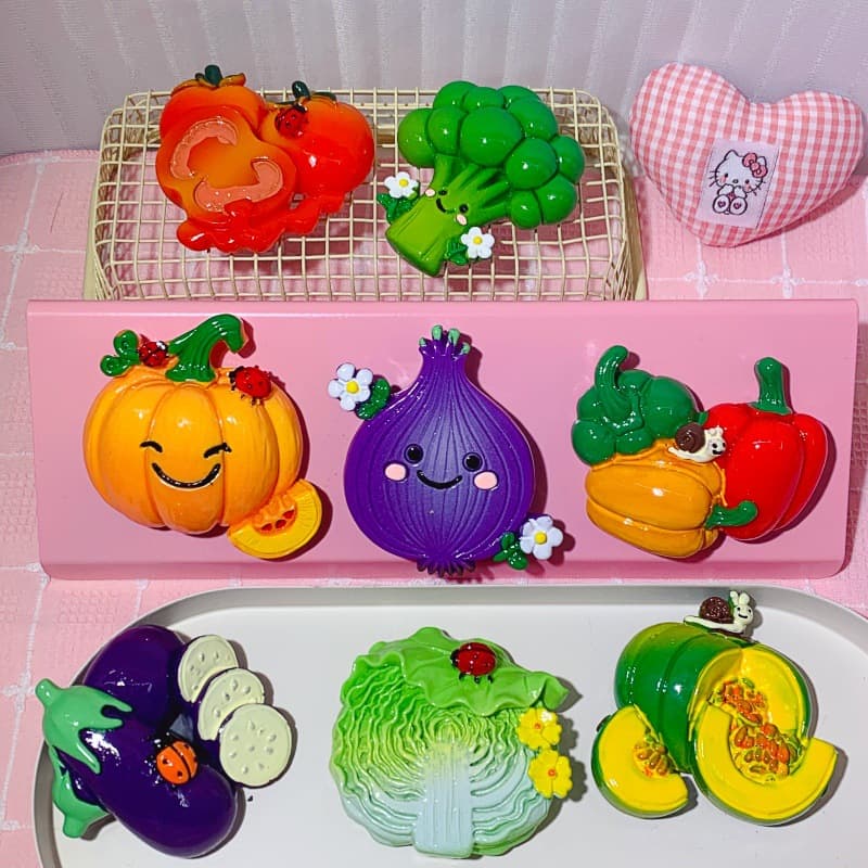 Simulated Large Food Play Refrigerator Magnets Creative Vegetable and Fruit Fridge Magnets Advertising Promotional Gift Fridge Magnets Wholesale