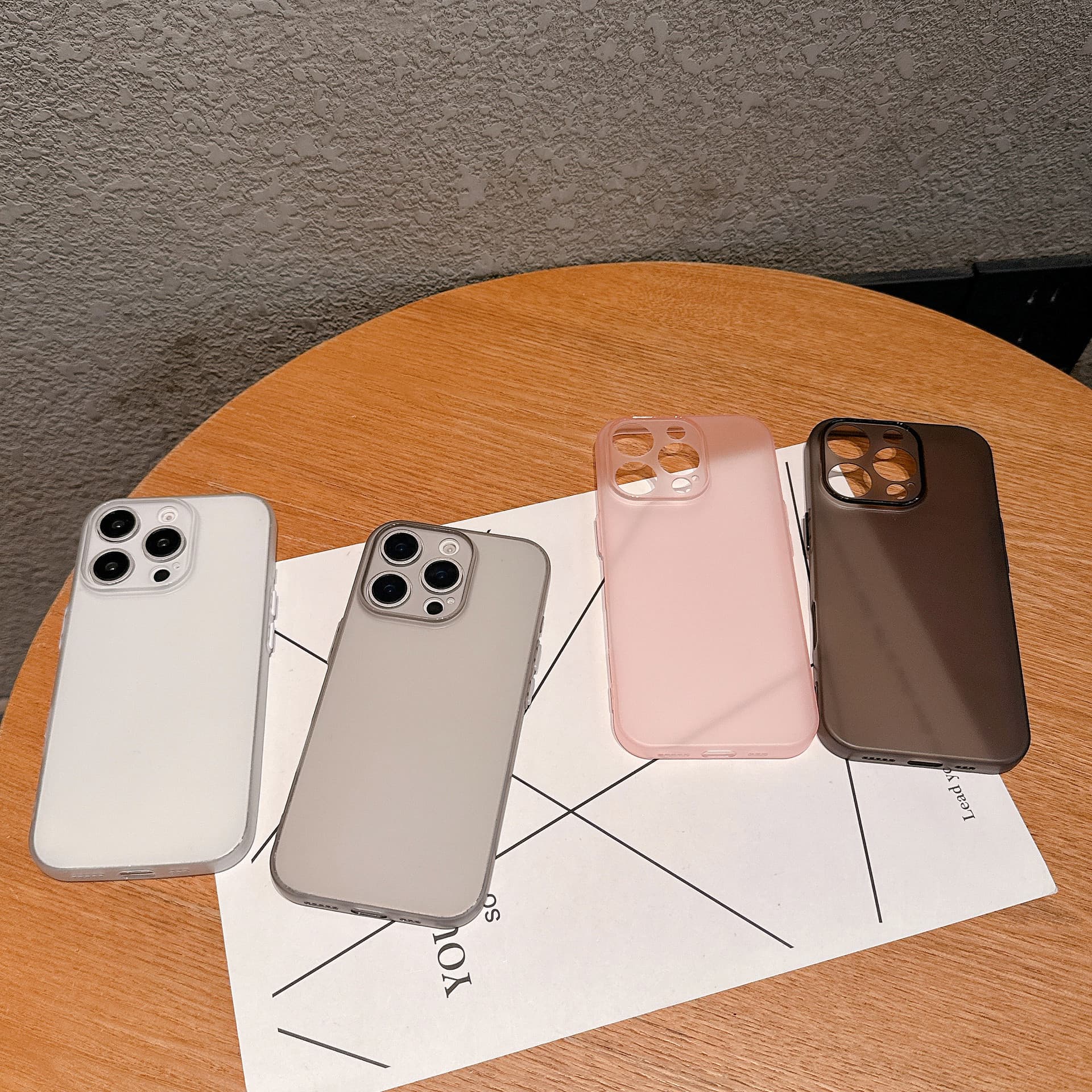 Ultra-thin Matte Soft Case for iPhone 16 Pro Max, New Apple 15 Pro Max Anti-Drop Protective Cover