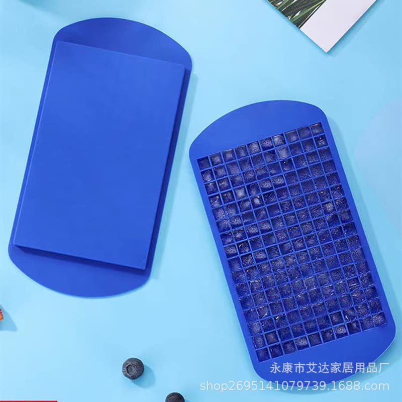 Mini Silicone Ice Tray 160 Grids Crushed Ice Maker 1cm Small Square Ice Tray Mold Factory Stock Easy to Dethaw Modern Simple