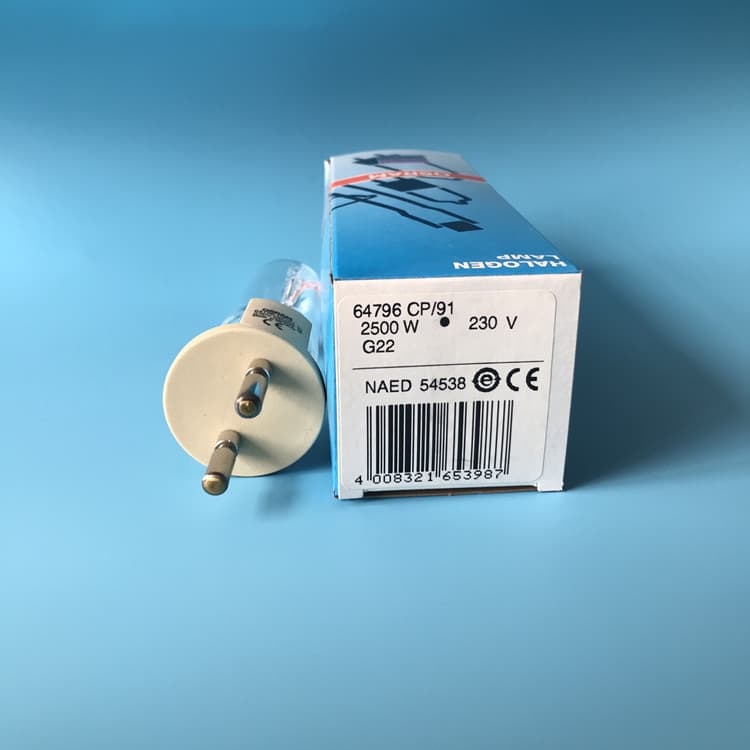 Osram 230V 2500W G22 Single-End Stage Photography Bulb 64796, NAED 54538