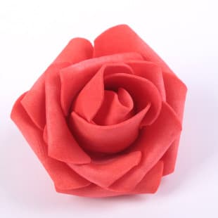 Factory wholesale foam simulation rose head foam PE rose flower sugar box flower ball light string accessories PE flower head