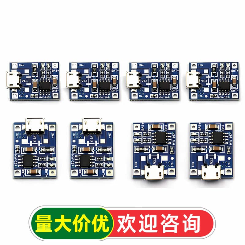 TP4056 1A Lithium Battery Charging Power Module Board with Micro USB Interface