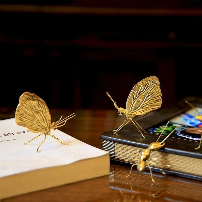 Fun Creative Light Luxury Cute Animal Ornament Desktop Decoration Craft Soft Decoration Model Room Living Room Gold Display