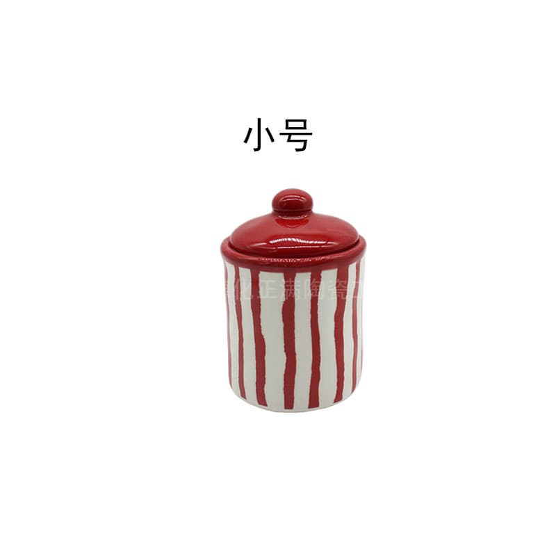 Foreign trade ceramic storage jars, kitchen airtight jars, coffee and grain storage jars, Amazon export to Europe and America, medium-sized candy jars