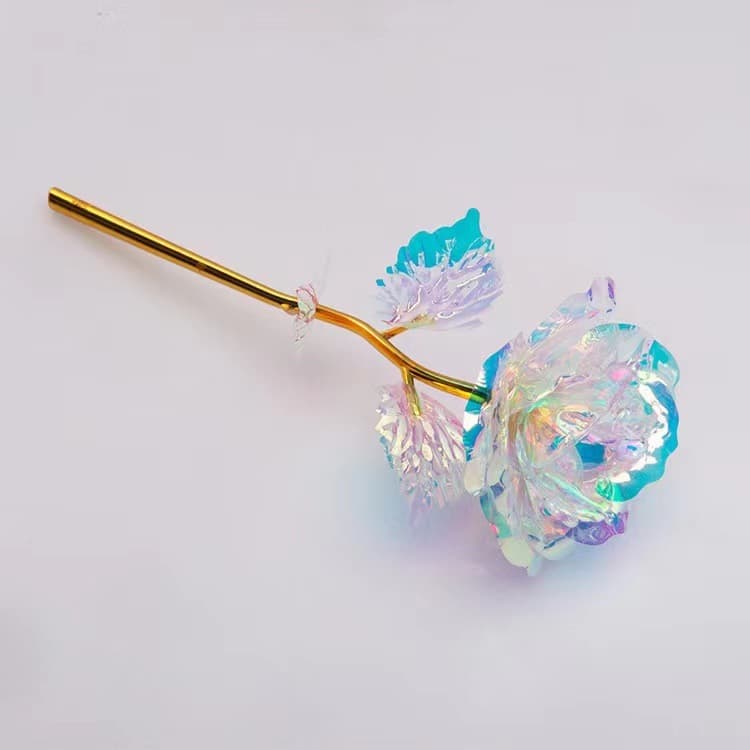 Manufacturer wholesale gold foil rose gift box color gold rose set Valentine's Day roses