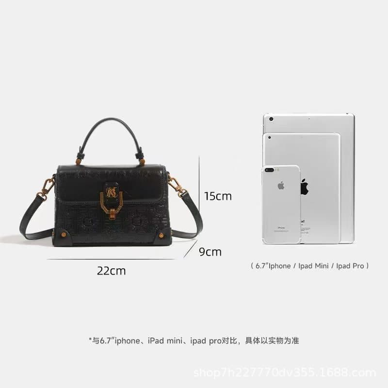 New Quilted Handheld Mini Square Bag for Women, Versatile Shoulder and Crossbody Bag, Best-Selling Overseas Style 9210#