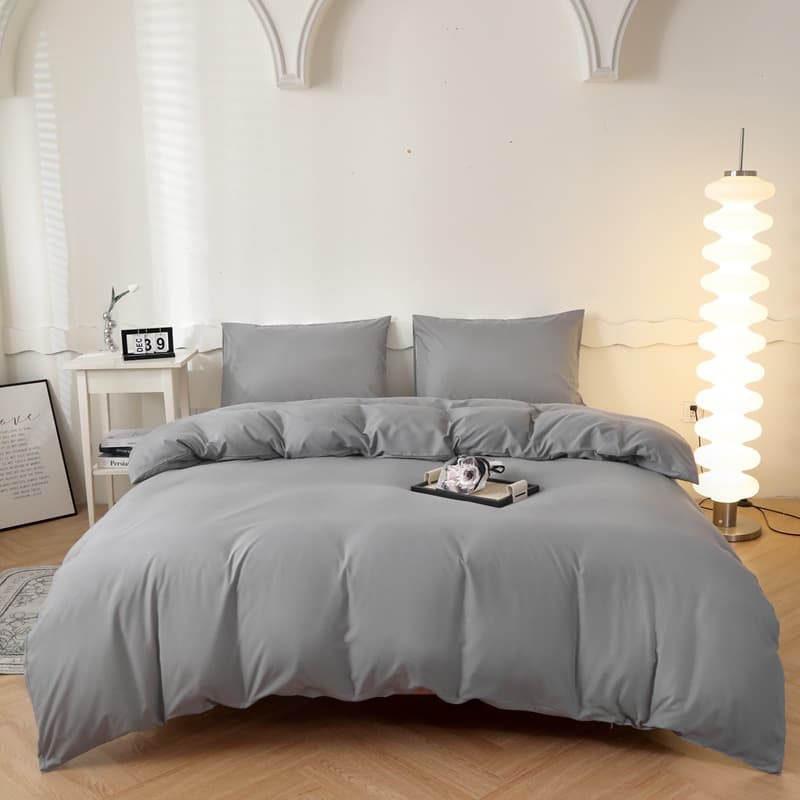 Solid Brushed Duvet Cover Single Piece Bedding Set, Minimum Order One Set, Simple Single Duvet Cover 150x200