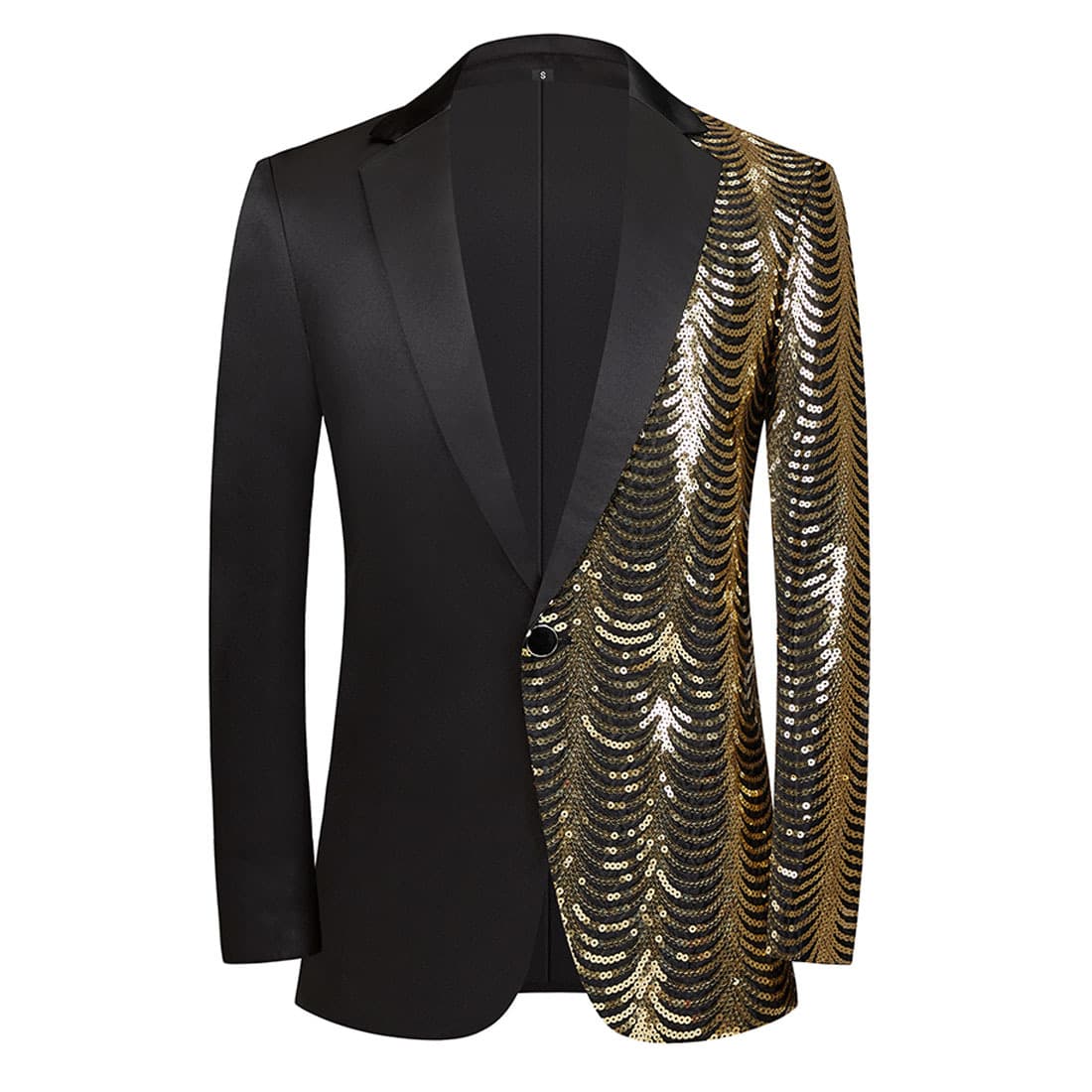 Factory Direct Men's Suit Jacket Wholesale Wave Sequins Shiny Casual Suit Trendy Light Luxury Small Suit