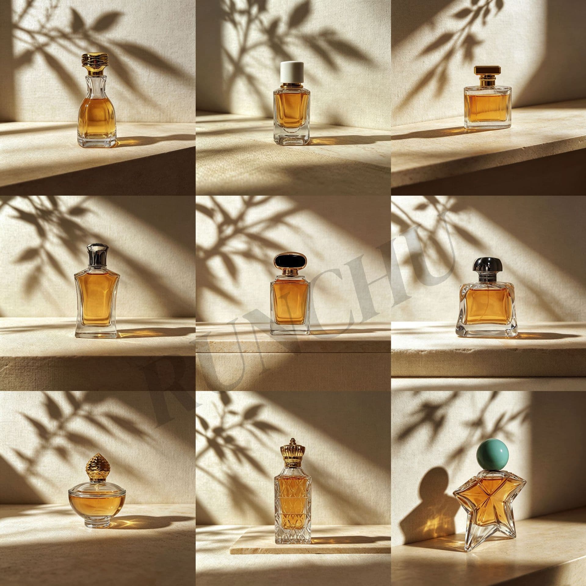 Perfume Bottle Factory Wholesale Transparent Glass Perfume Bottle, Polished Refill Bottle, Luxury Empty Perfume Bottle