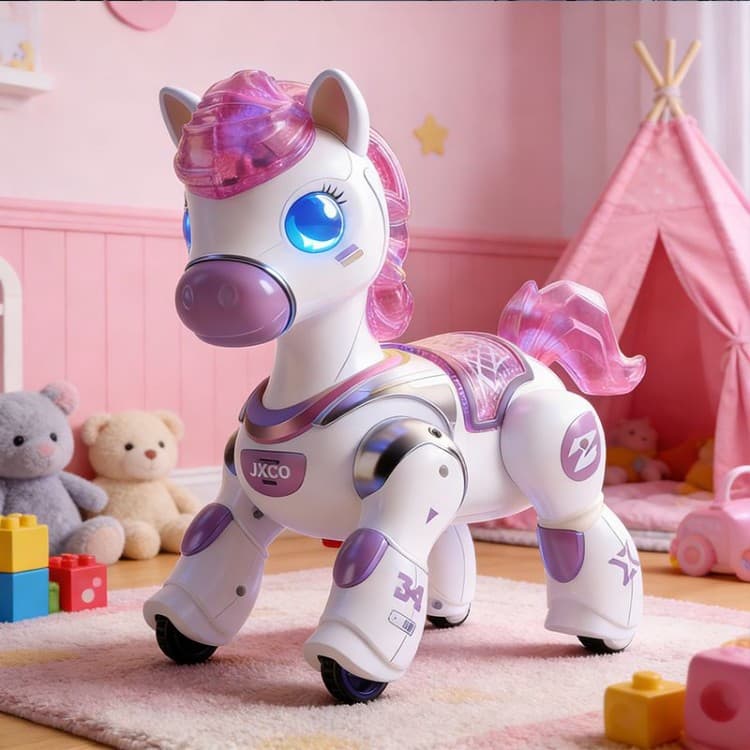 New Year Gift AI Early Education Smart Robot Remote Control Unicorn Toy for Baby Toddler Boys Girls Birthday
