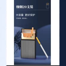 Multiple Thin Cigarette Eco-Friendly Cigarette Case 20 Pack Creative Cigarette Case Laser Engraving Gift for Men and Women Wholesale