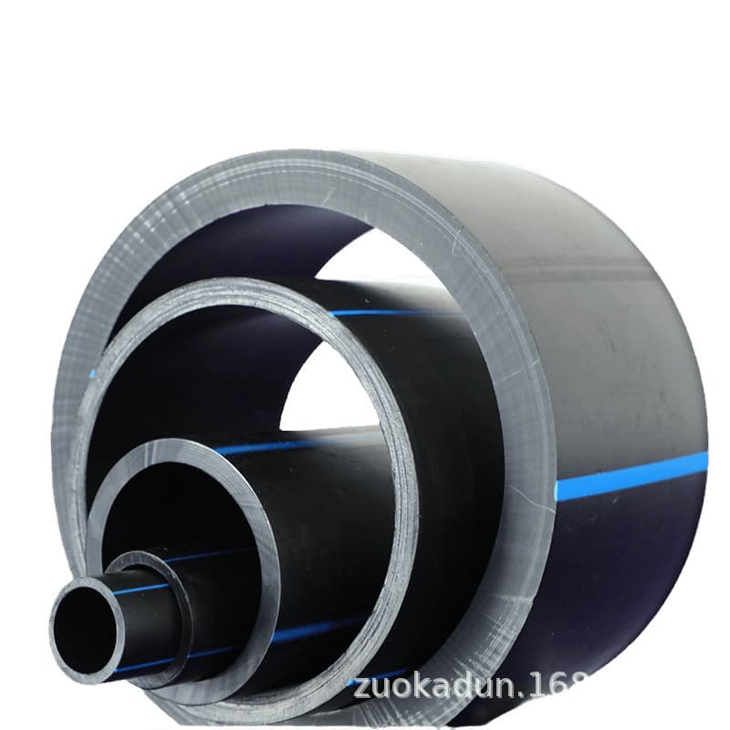 Zhongcai PE100 Water Supply Pipe, PE Water Pipe for Farmland Irrigation, Solid Wall PE Water Supply Pipe, Mining Bonded Composite Pipe