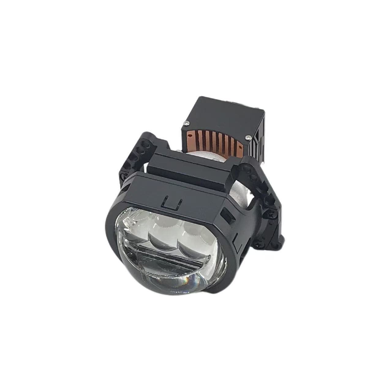 Car LED headlight dual-beam lens 3 inch square three direct laser light super bright 90 watts high power H4 H7H11