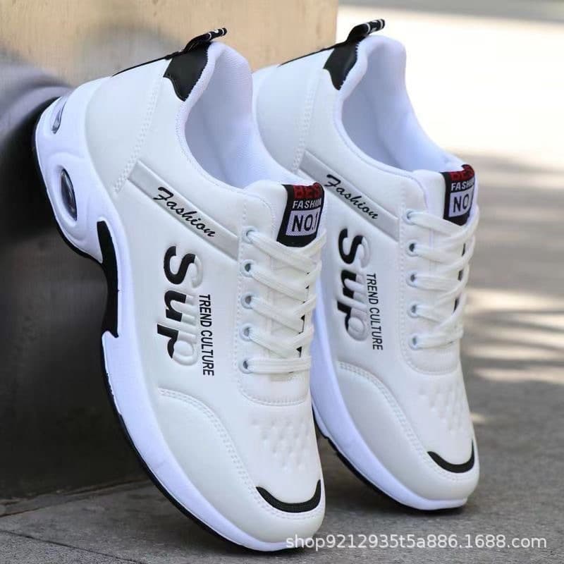 Men's 6CM Height-increasing Sports Shoes Spring/Autumn Fashion Anti-slip Anti-odor Leather Waterproof Running Shoes