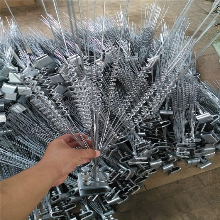 Power Line Anti-Bird Spikes, Tower Bird Spikes, Galvanized Steel Wire Spring-Type Retractable