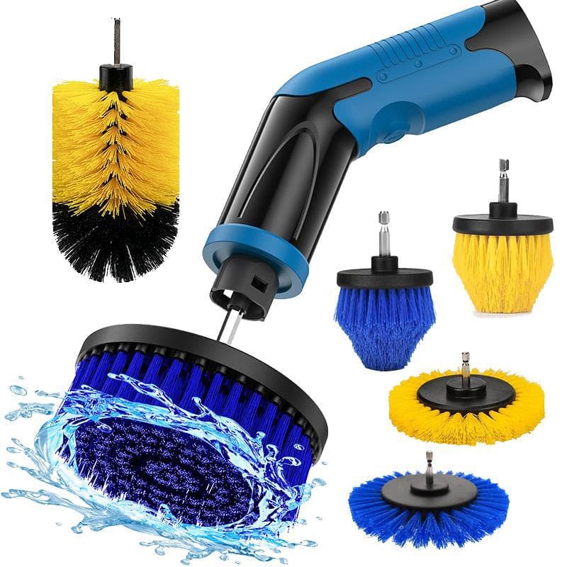 Electric Drill Cleaning Brush Attachments for Multi-Purpose Use in Kitchen, Bath, Carpet, Sofa, and Tile Polishing