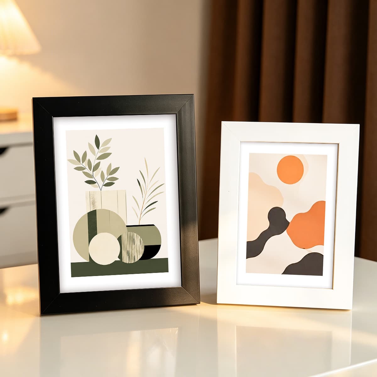 PS foam resin photo frame modern simple 5 6 7 inch 8 inch 10 inch A4 picture frame wall mounted table photo wall mounting