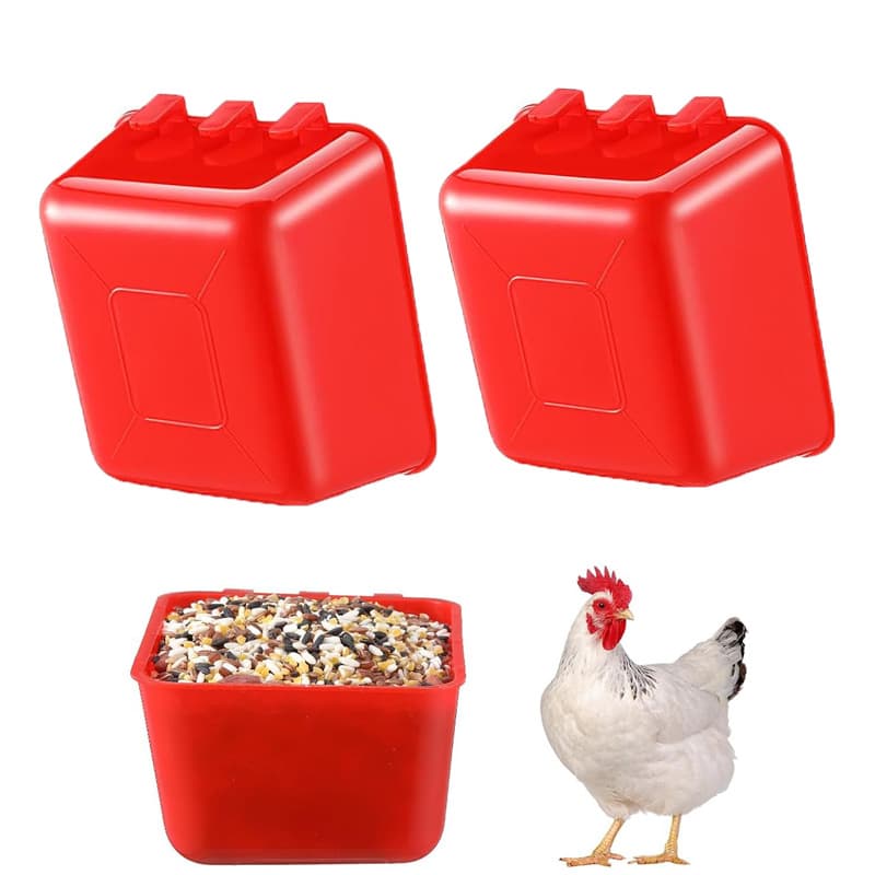 2024 New Cross-Border Hanging Chicken Coop Bird Bowl Rabbit Cage Feeding Bowl Thickened Feeding Cup Cage Cup Pet Water Dispenser