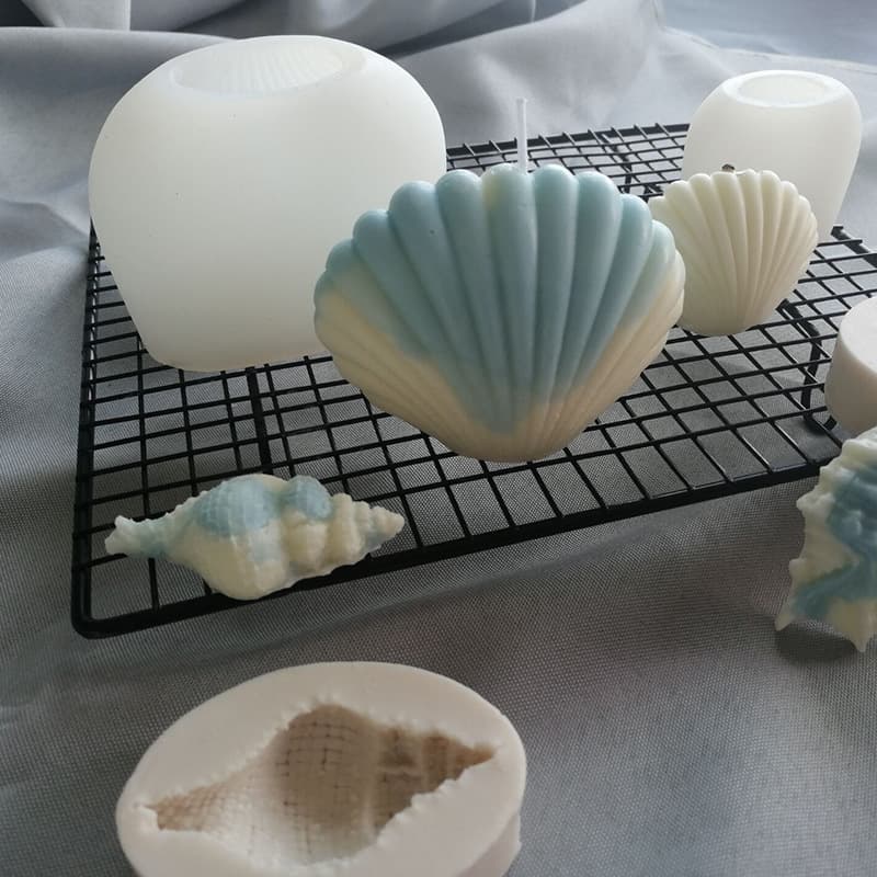 Misong Shell Aromatherapy Candle Silicone Mold Conch Creative Three-dimensional Decorative Ornaments Handmade Soap Baking Tools