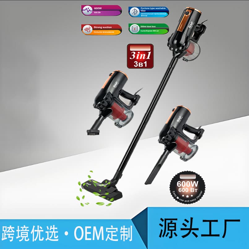 EU/US Cross-Border Wired Vacuum Cleaner, Household Handheld High-Power Vacuum, Portable Car Vacuum Cleaner