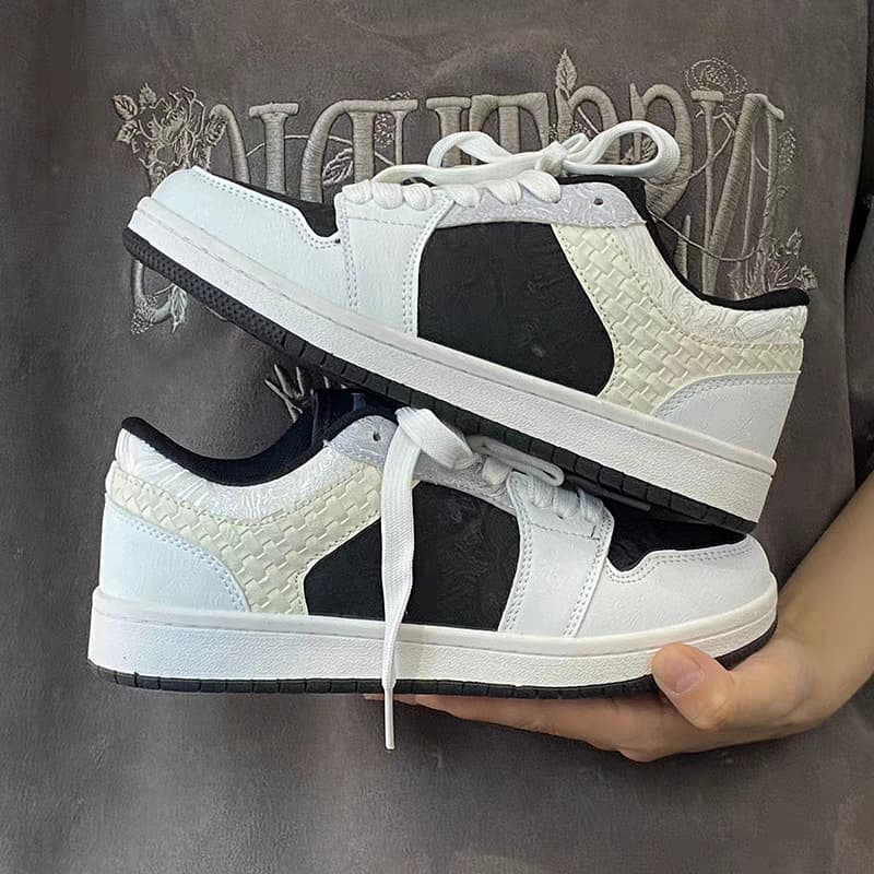 Xu Ling Niche Design Woven Trendy Athletic Shoes Men Ins Trendy Versatile Two-tone Couple Casual Sports Skate Shoes