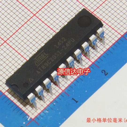 New Original AT89C2051-24PU Microcontroller 8-bit 8051 2K Flash DIP-20