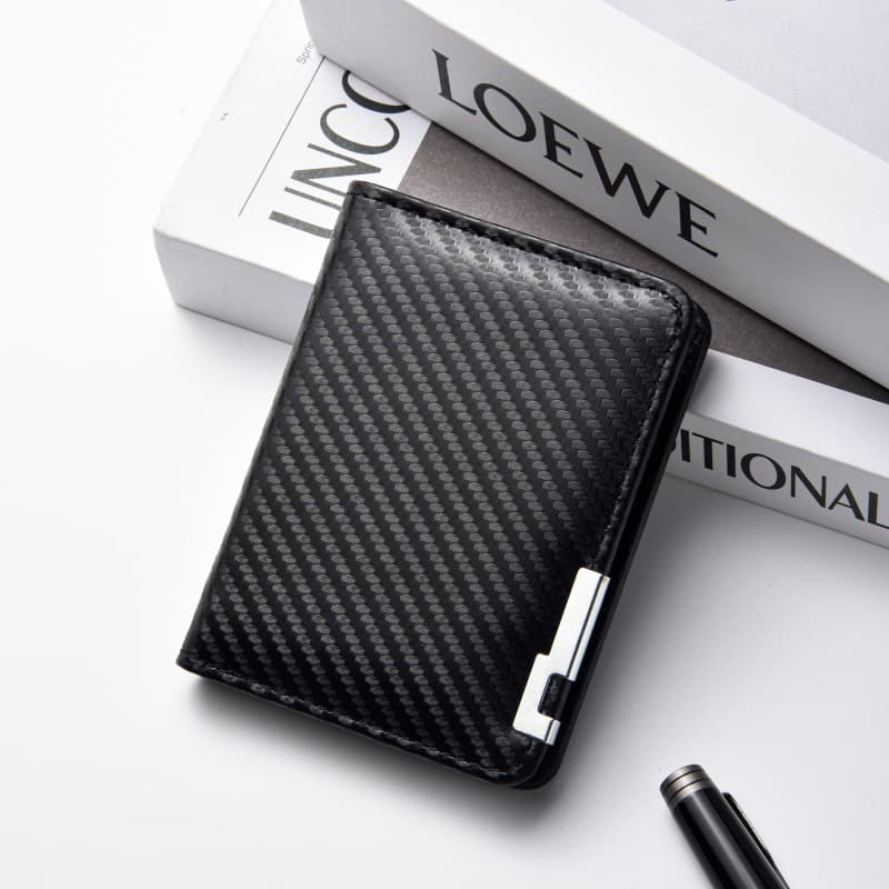 2026 New Business Men's Wallet Multi-Function Wallet Card Holder Integrated Short Wallet Document Organizer Leather Wallet