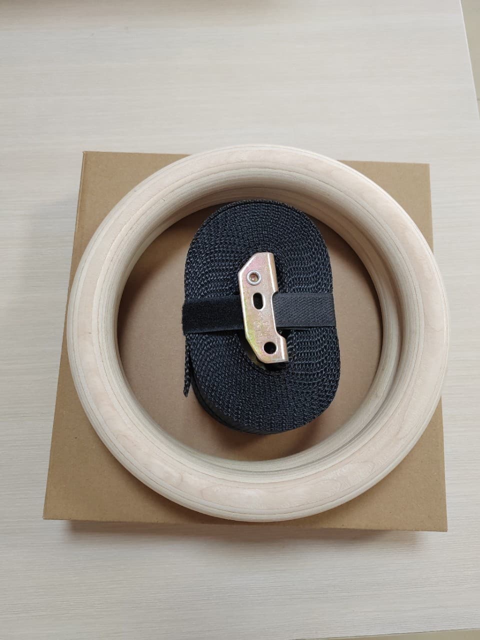 Children's Elementary School Gymnastic Rings, Home Fitness Rings, Pull-Up Trainer Solid Rings