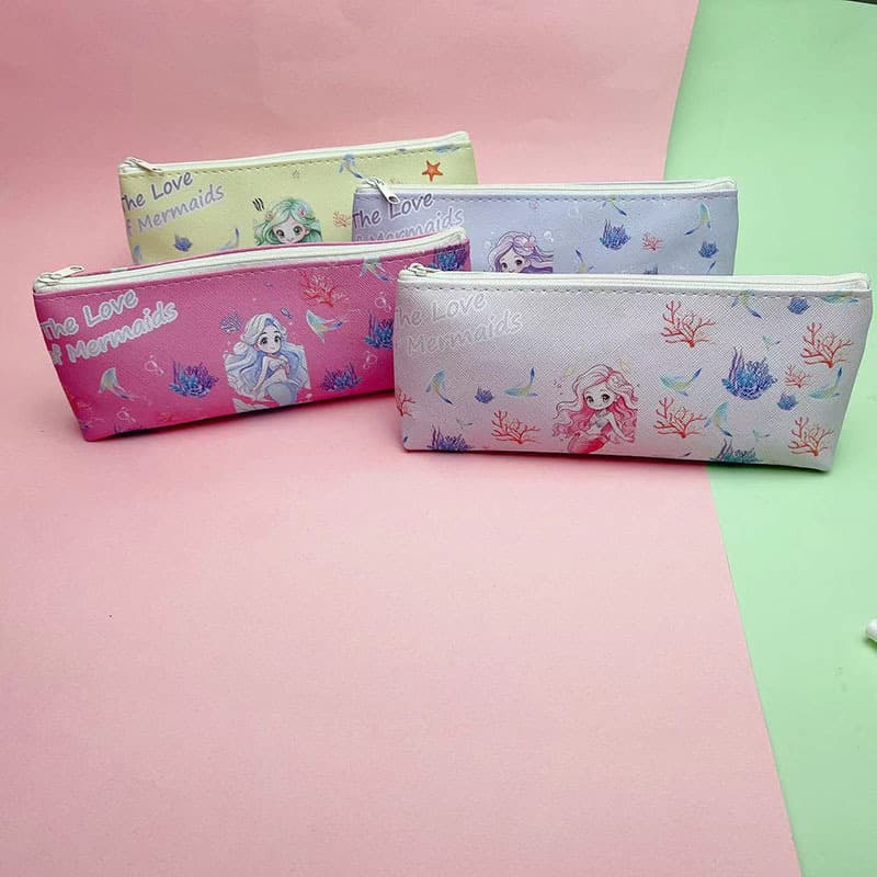 Simple Cute Pet Pencil Case PU Dinosaur Large Capacity Middle High School Student Japanese Style Stationery Pencil Box Storage